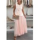 Women Fashion Sleeveless Vest And Skirt Two-Piece Set
