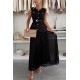 Women Fashion Sleeveless Vest And Skirt Two-Piece Set