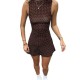 Women Summer Sleeveless Casual Polka Dot Printed Dress
