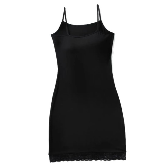 Solid Color Women Summer Tight Waist Slip Dress