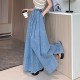 Women Fashion Casual Loose Wide Leg Jeans