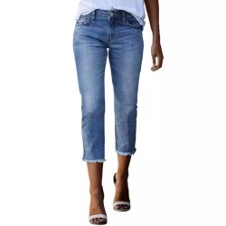 Women Fashion Retro Slim Stretch Jeans