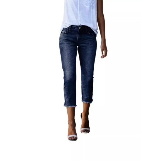 Women Fashion Retro Slim Stretch Jeans