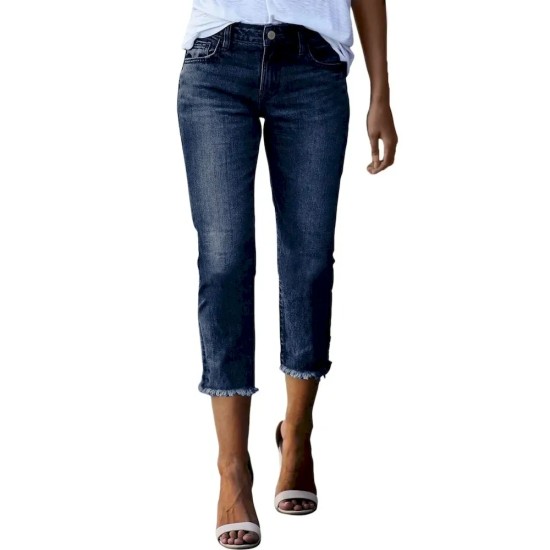 Women Fashion Retro Slim Stretch Jeans