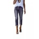 Women Fashion Retro Slim Stretch Jeans
