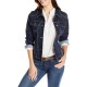 Women Fashion Casual Cotton Lapel Long-Sleeve Slim-Fit Denim Jacket