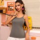 Women Basic Casual Solid Color Camis