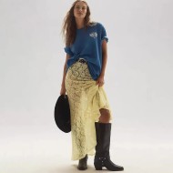 Women Fashion Sexy Solid Color Lace Hollow-Out Jacquard Skirts