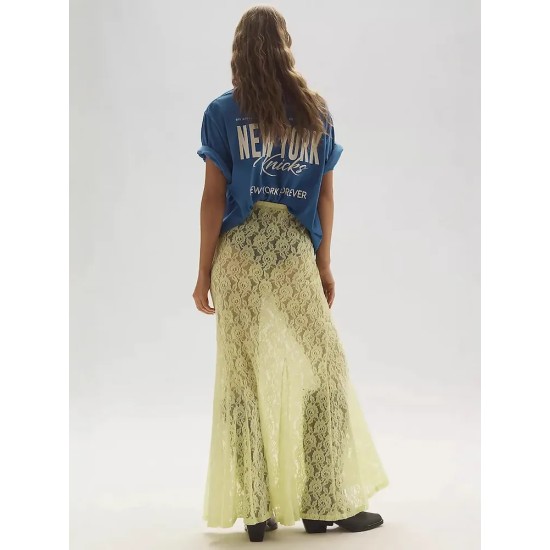 Women Fashion Sexy Solid Color Lace Hollow-Out Jacquard Skirts