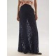 Women Fashion Sexy Solid Color Lace Hollow-Out Jacquard Skirts